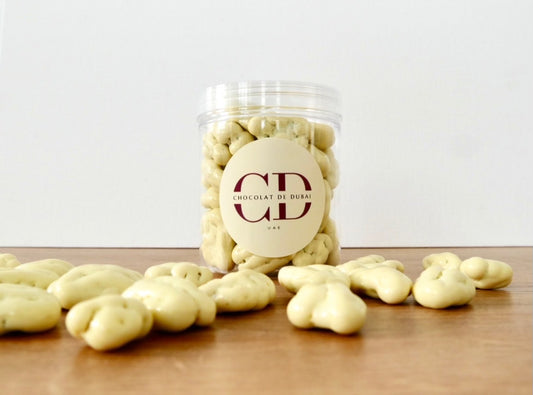 Noix de Pécan enrobées chocolat blanc